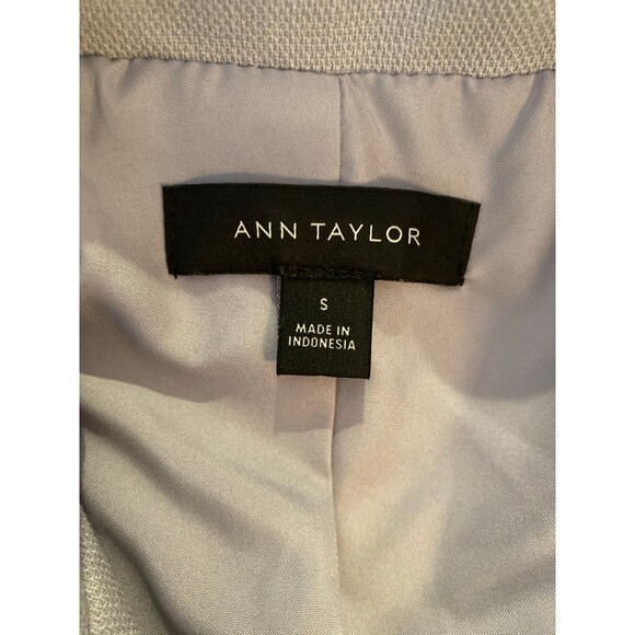 Ann Taylor Motorcycle Jacket Size Small Fitted Gray Moto Coat Quilted Shoulder - Picture 8 of 12